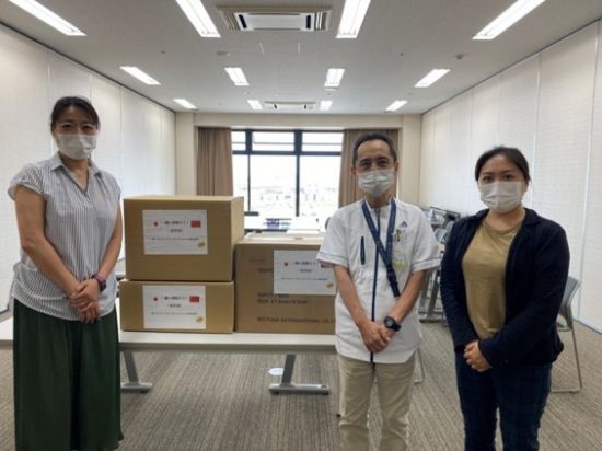 向爱知县一宮西病院捐赠物资 向爱知县一宮西病院捐赠物资